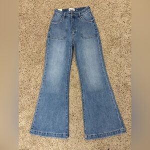 NWT ROLLAS high rise eastcoast flare jeans Classic Blue Women's Jeans size 26